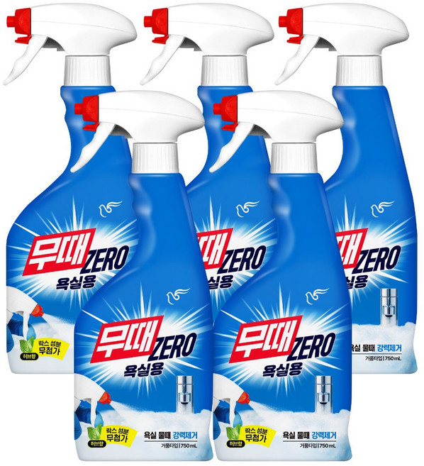 무균무때 욕실용 세정제 단품, 750ml, 5개