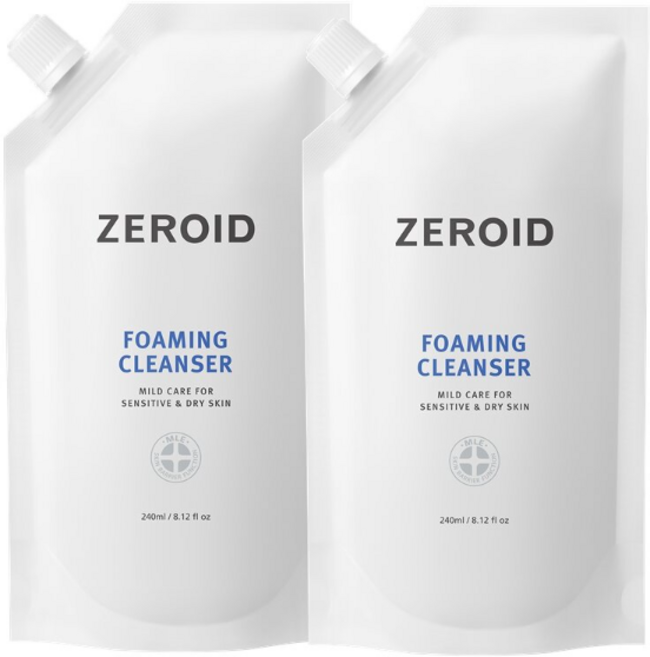 7위 - 제로이드 포밍 클렌저 리필 1+1 기획세트, 2개, 240ml