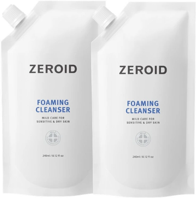 제로이드 포밍 클렌저 240ml 리필, 2개 - 쿠팡