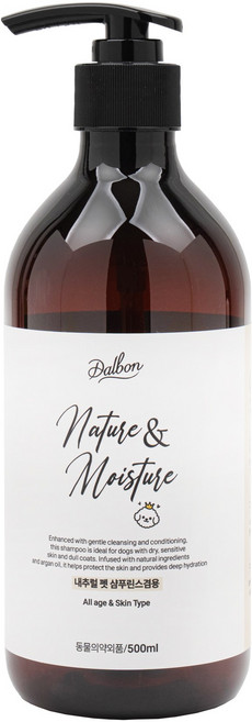 달본 PET 내추럴 강아지 샴푸린스겸용, 500ml, 1개