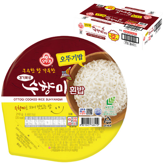 OTOKI 不倒翁 即食秀香米白飯, 210g, 12入