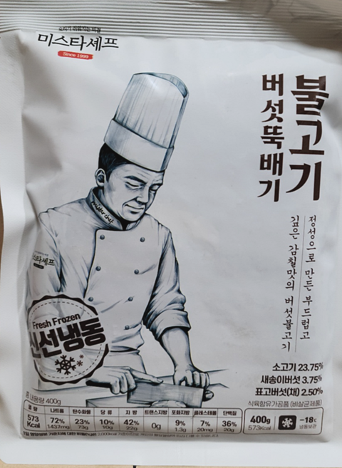 도매 업소용 미스타셰프 버섯뚝배기불고기 400g 30봉 즉석조리 간편조리 태종에프디, 30개