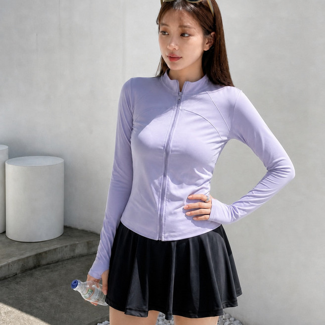 VIXYNCO UPF80+ 자외선차단 여성 긴팔 래쉬가드 상의 래시가드