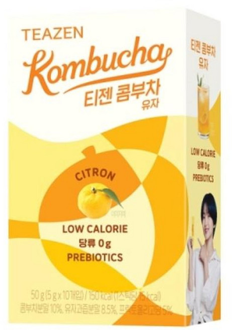 티젠)콤부차 유자 10T/유자음료/유자차/유자스틱/후식유자차/디저트유자자/후식음료/디저트음료/후식차/디, 10개, 5g