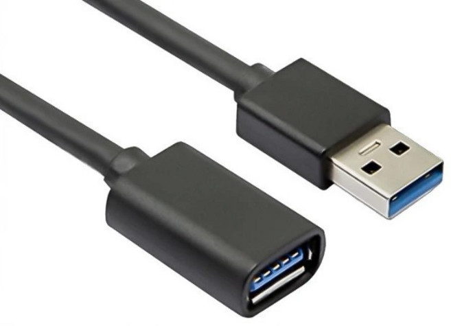 USB3.0 延長線 Type-A 公對母 0.5米, 1個