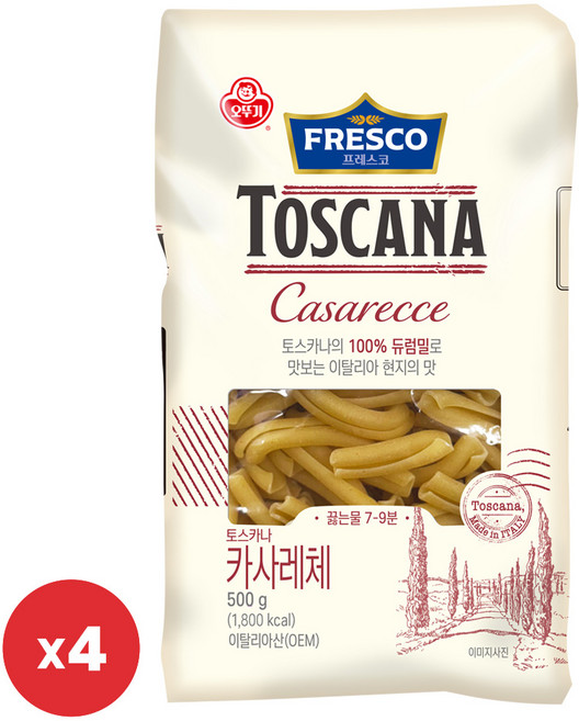 오뚜기 프레스코 토스카나 카사레체 500g 4개