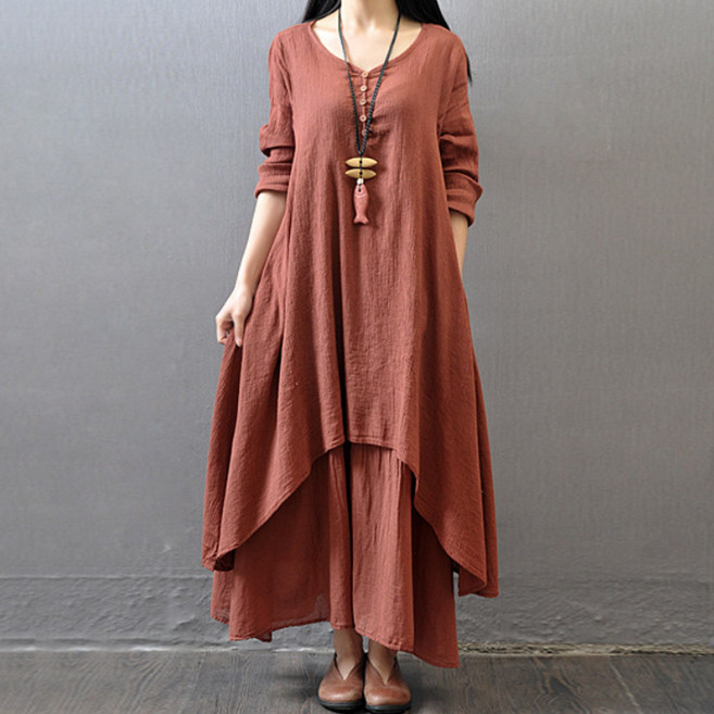 에리페 여성용 투투 레라 레이어드 롱 원피스