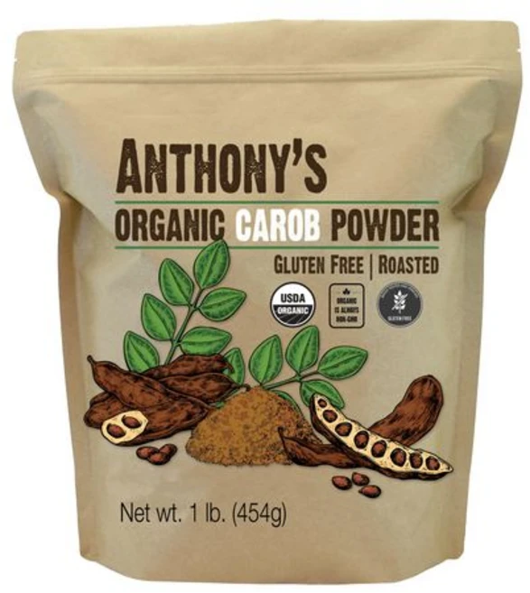 앤서니스 유기농 캐롭 파우더 454 그램 프리 비 G Anthony's Organic Carob Powder 1 lb Gluten Free Non GMO Cocoa, 1개, 453.59g, 1개입 - 쿠팡
