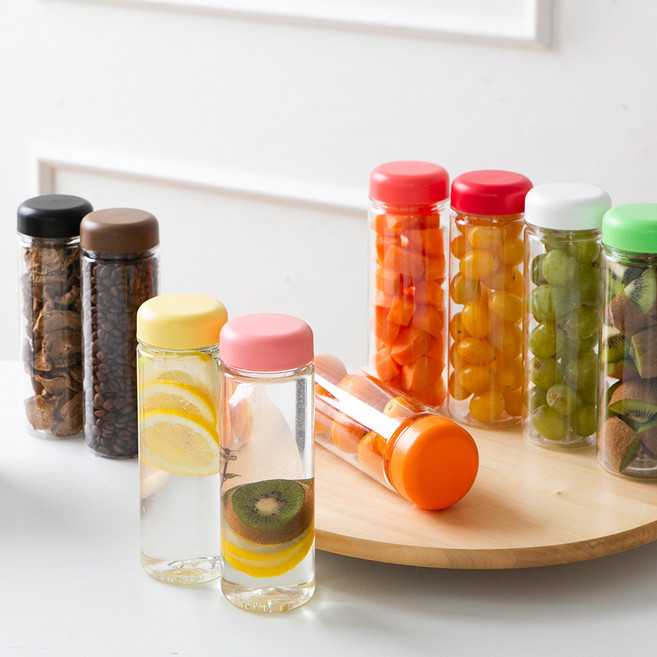 국산 무지 트라이탄 아이스 보틀 휴대용물병 투명텀블러 인쇄제작, 350ml, 아이스 무지 퍼플, 1개