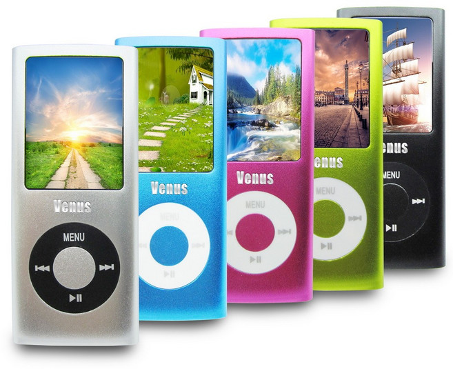 Venus 1.8吋彩色螢幕 MP4隨身聽 內建8GB記憶體, 黑, B1842