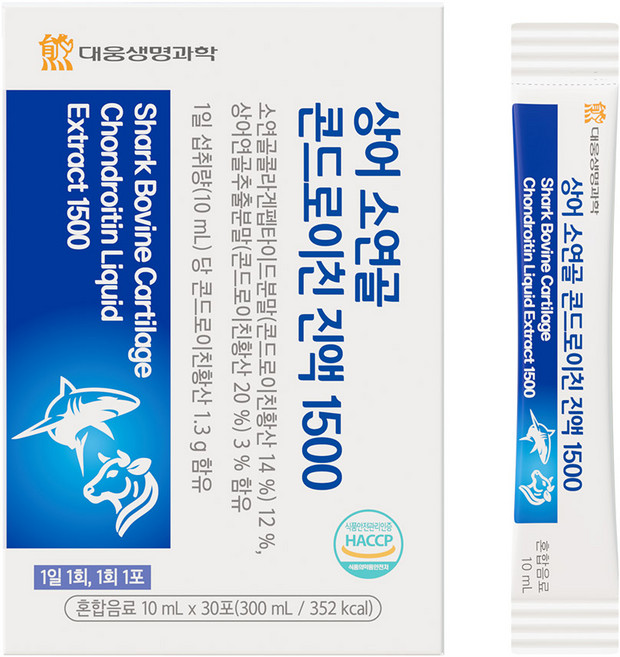 대웅생명과학 상어연골 소연골 액상 콘드로이친1500 진액 스틱, 1개, 30회분