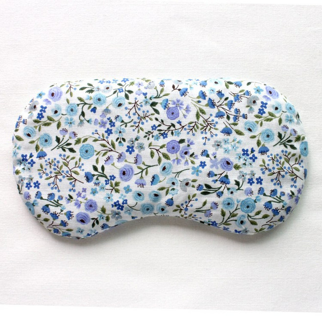 수미인 팥찜질팩 소형 블루플라워, 1개