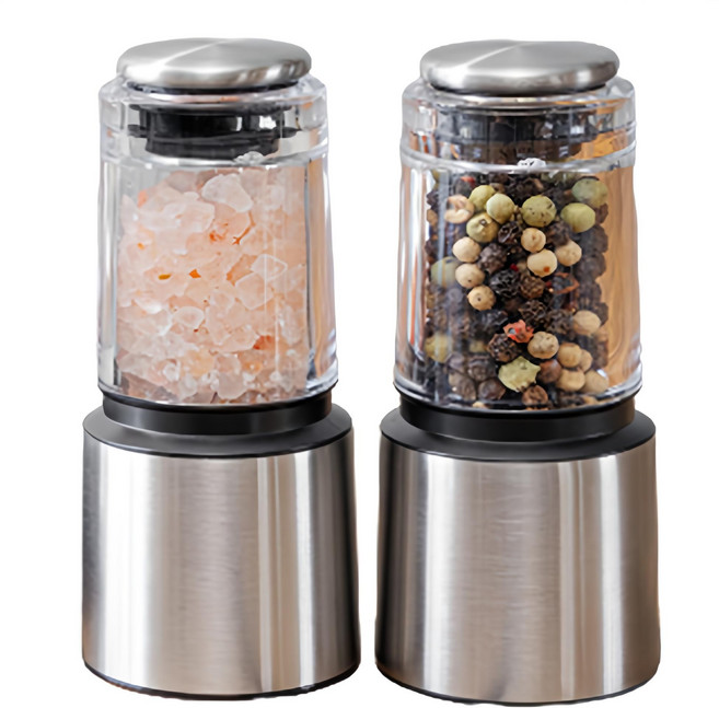 인블룸 스테인리스 미니 그라인더 칼날형 40ml + 분쇄형 35ml 세트, 1세트