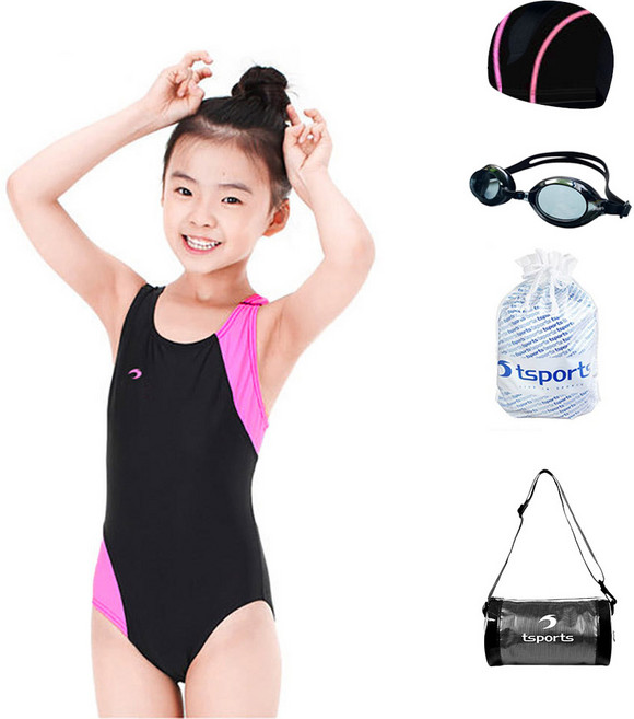 여아동 수영복 원피스 여아 어린이 주니어 실내 수영장 강습용 초등학교 생존수영 601