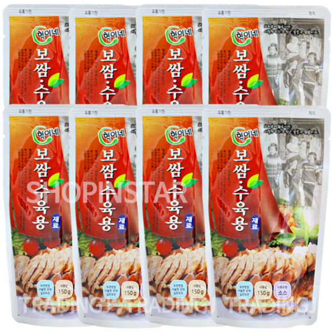 [지노앤코] 혁이네 보쌈 수육용 소스 재료 150g PRG01, 8개