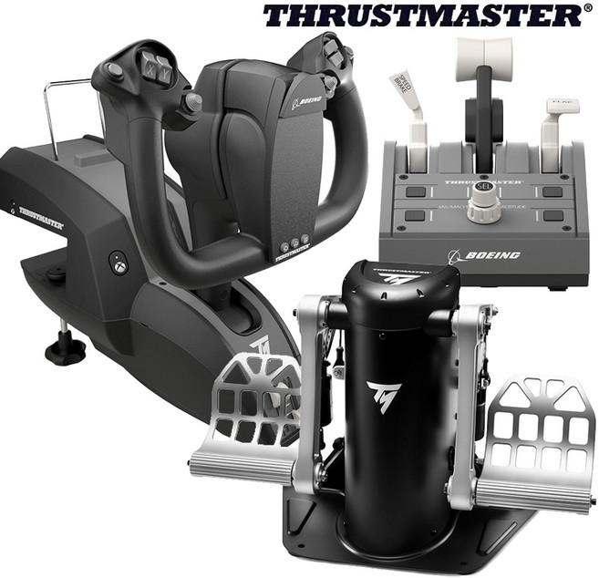 트러스트마스터 TCA 요크팩 보잉에디션 TPR pendular 러더 풀세트 (한국공식/PC/XBOX), 1개