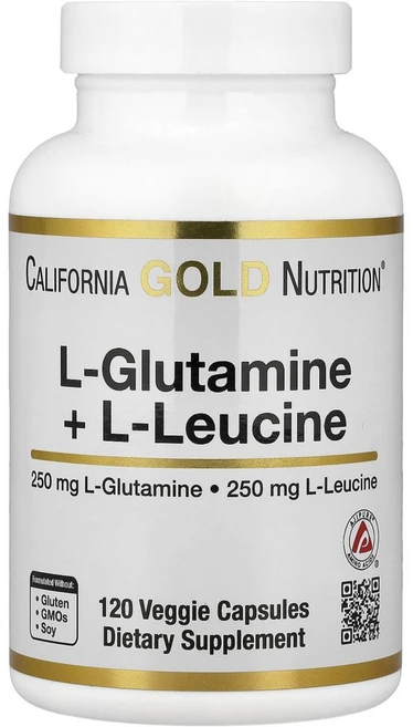 캘리포니아골드뉴트리션 L글루타민 류신 식물성캡슐 120정 SPN-02480, 1개 - 쿠팡