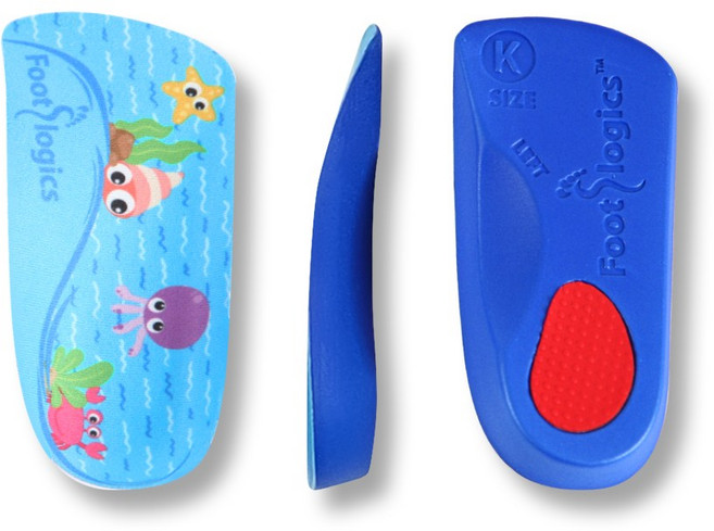 풋로직스 키즈 반깔창 평발교정 안짱다리 아치서포트, 1개