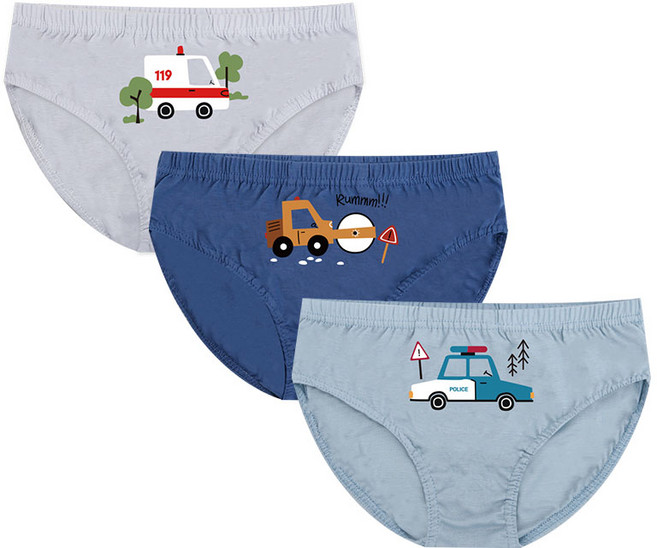 카포포 국산 유아동 남아 삼각팬티 3종 자동차