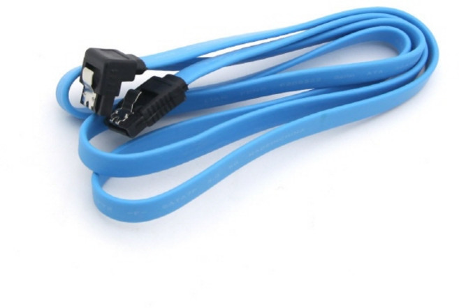 Coms SATA3 하드 케이블 Blue 1M 꺾임 ND731, 1개