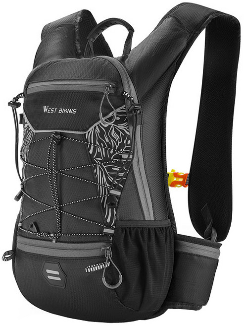 시그니처베이지 자전거 라이딩 스포츠 등산 가방 백팩 배낭 YPZ380, 그레이, 1개