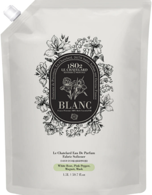 르샤트라1802 오드퍼퓸 섬유유연제 상탈 리필, 1.5L, 2개