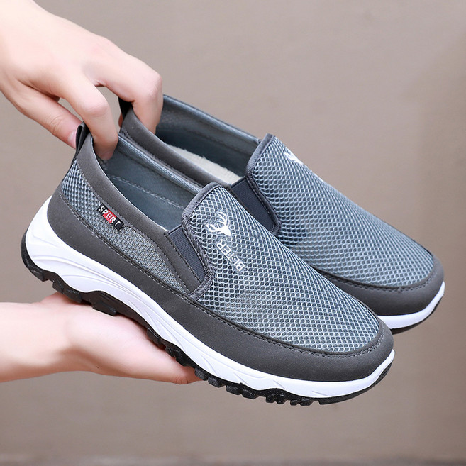 BLTER 남성 여름 운동화 발편한 경량 메쉬 슬립온 니트 망사 스니커즈 망사 단화 남성 런닝화 워킹화 X803