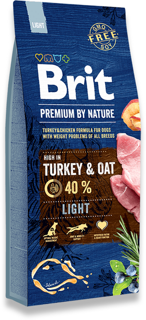 브릿 프리미엄 독 다이어트 건식사료, 15kg, 1개, 닭+칠면조