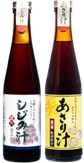 진한 농축 재첩국물 바지락육수 다시장국 2종 x 2병 /일본 장국, 1개, 300ml