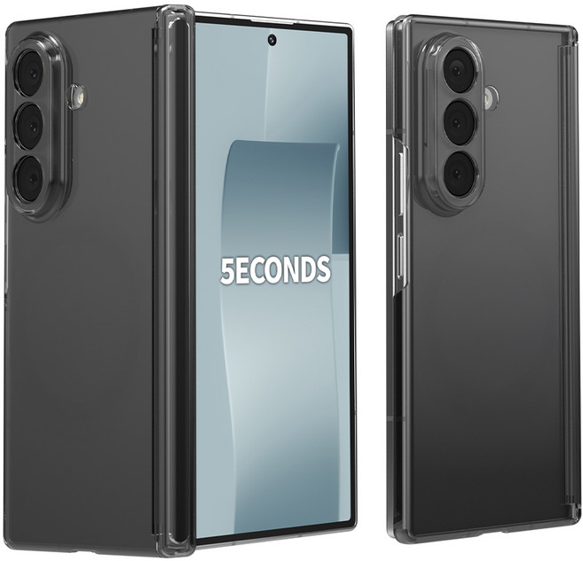 5세컨즈 클리어 슬림 힌지보호 하드 후면 케이스