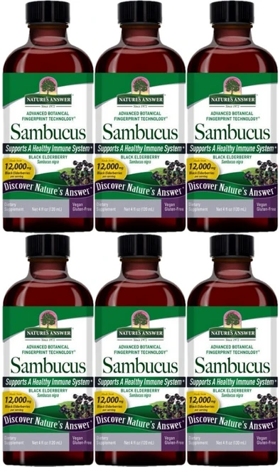 네이처스앤서 고흡수 삼부커스 12000mg 액상 액체, 120ml, 6개 - 쿠팡