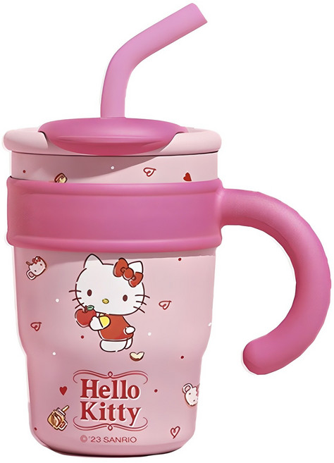 산리오 더블 드링크 보온 텀블러, 헬로키티, 700ml, 1개