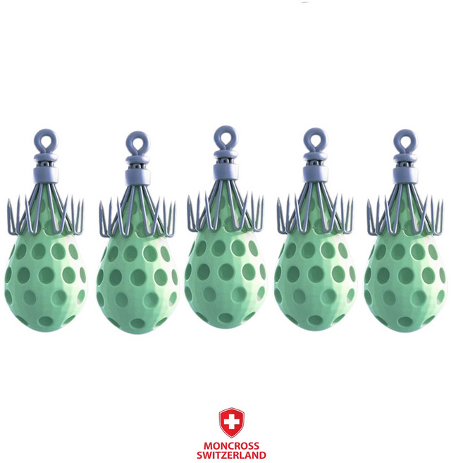 몽크로스 에기프리 물방울A 5P 야광봉돌 문어 쭈꾸미 갑오징어 애자 봉돌, 에기프리 물방울A_12호(5개)