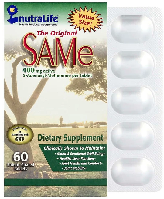 뉴트라라이프 The Original SAMe 400mg 장용 코팅 정제 60정, 기본, 1개 - 쿠팡