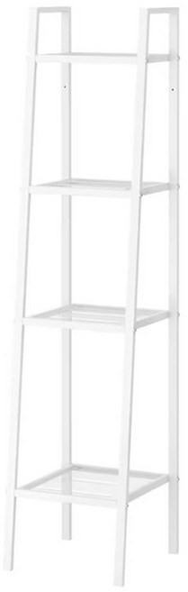 이케아 LERBERG 레르베리 철제선반(중4단선반틈새수납장, 화이트_001.685.27