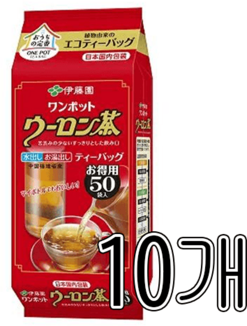 이토엔 일본 우롱차 티백, 200g, 50개입, 10개