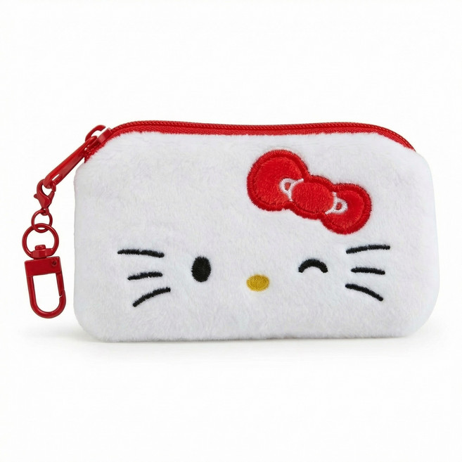 산리오 정품 헬로키티 짱구 짱아 도라에몽 도레미 동전지갑 키링 [5종 캐릭터 미니 납작 파우치 카드 지갑 굿즈 ], 1개