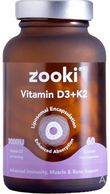 주키 비타민D3 K2 캡슐 3000IU 60캡슐 (30일치), 1개, 60정
