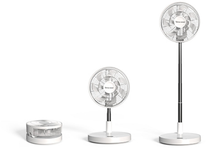 Atravesar 접이식 폴딩 무선 무소음 고급 선풍기 카박용 캠핑용 가정용 사무실, UN-F01