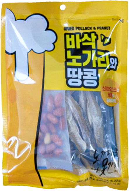 바삭노가리와땅콩, 60g, 16개