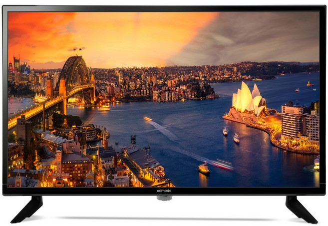 comodo 24인치TV 소형TV 24TV CCTV 런닝 런닝머신 헬스장 원룸 병동 침상 매장용 업소용 안내판 LED, 고객직접설치, 스탠드형, 코모도24인치TV, 24인치