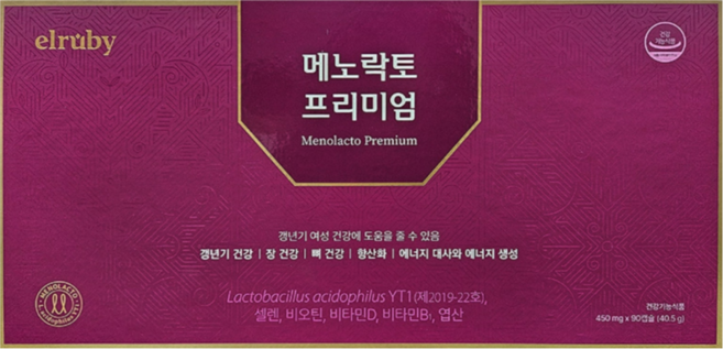 메노락토 프리미엄(6개월분), 180정, 1박스