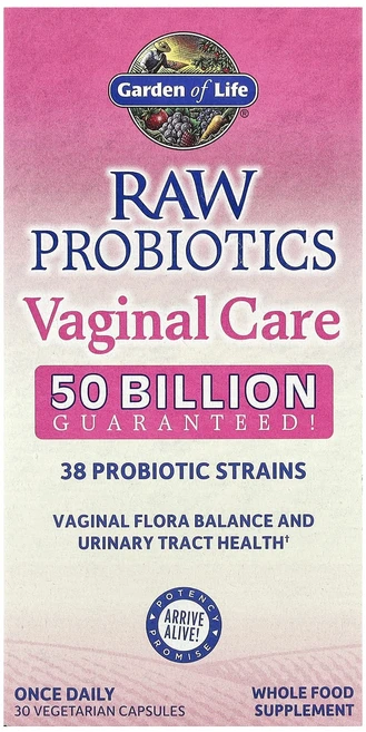 Garden of Life RAW Probiotics Vaginal Care 베지 캡슐 30정, GardenofLifeRAWProbioticsVagin, 1개 - 쿠팡