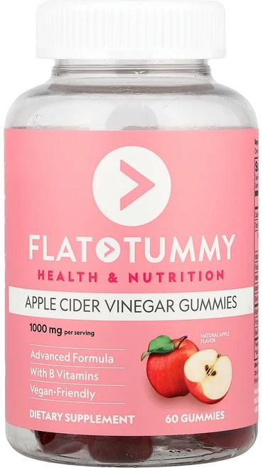 플랫터미 108744 사과 식초 구미젤리 1000mg 60개, 60정, 60정 - 쿠팡