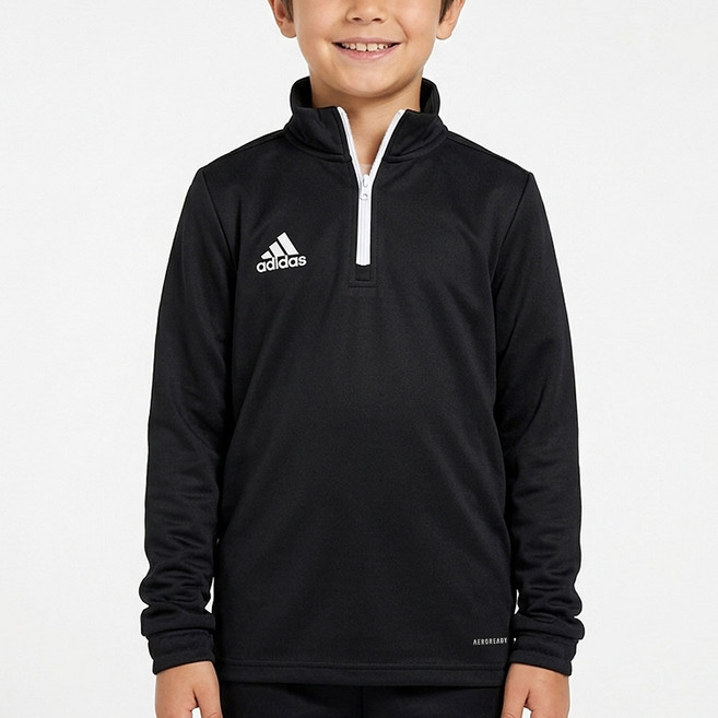 아디다스 어린이 긴팔티 트레이닝 주니어 티셔츠 신축성 좋은 편안한 데일리 아동 유소년 긴팔티셔츠 롱슬리브 축구 운동 스포츠 상의 탑 검정