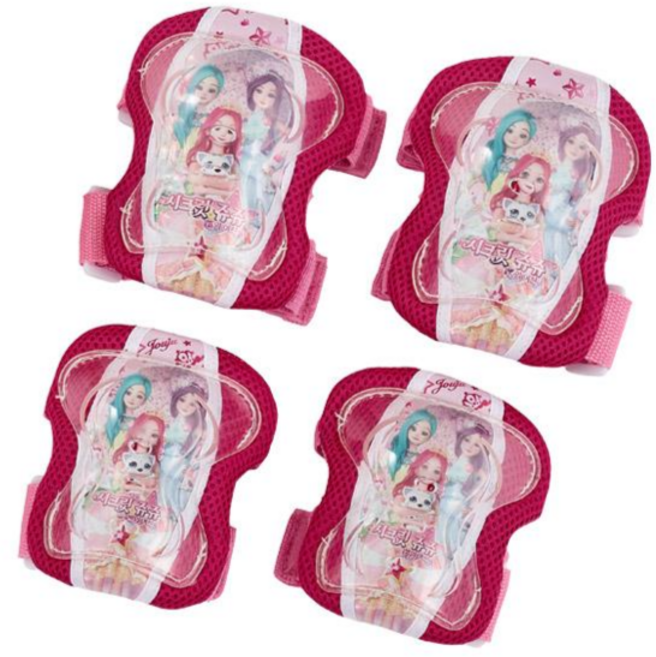 삼천리자전거 시크릿쥬쥬 보호대 세트 SPS150L 자전거 무릎 팔꿈치 보호장비 세트, SPS150L 시크릿쥬쥬 보호대, 1개