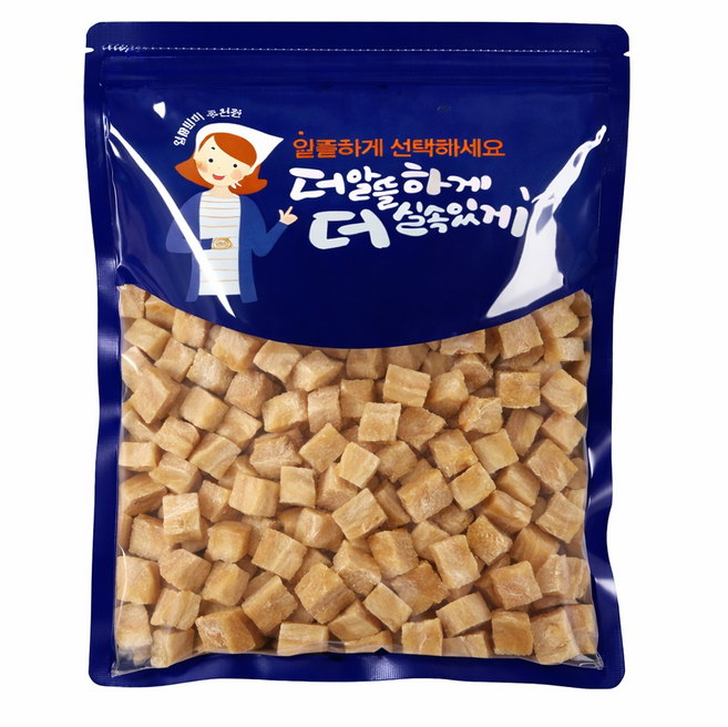 수제명가 국내제조 대용량500g 져키8종 강아지 간식, 500g, 1개, 황태큐브