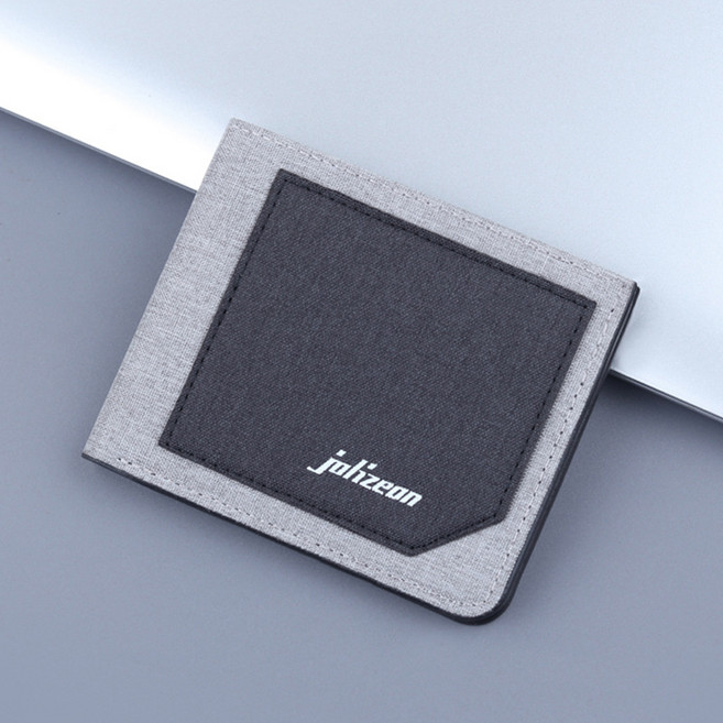 남자 캔버스 지갑 남자 가죽지갑 반지갑 반지갑 남자 카드홀더반지갑 데님 슬림남