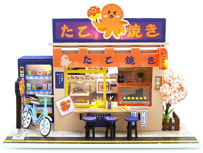DIY 미니어처 하우스 + 설명서, 04.신신타코야끼, 1개