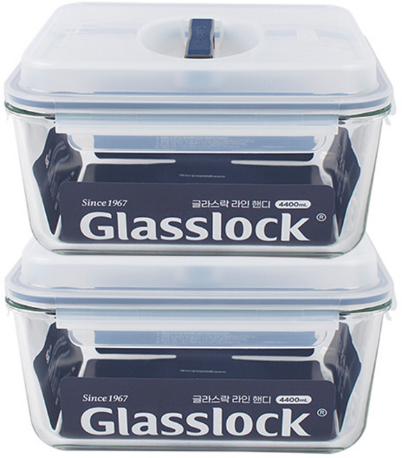 글라스락핸디 6000ml, 01.글라스락 김치통4.4L, 2개